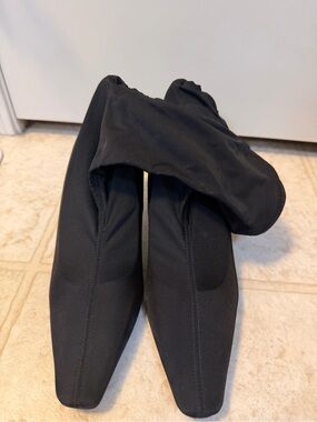 Zara Black Stretch Sock Boots
